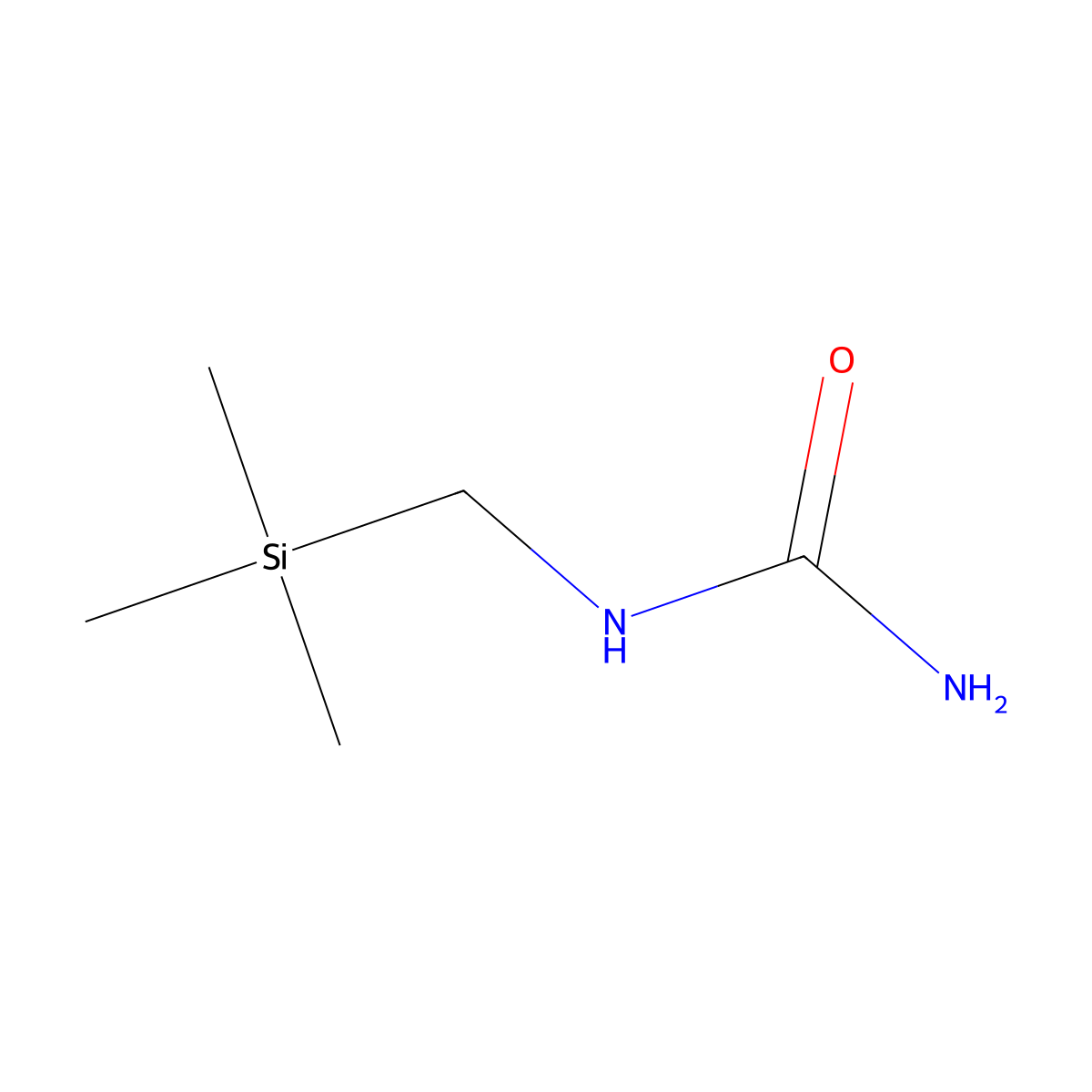 ((Trimethylsilyl)methyl)urea molecular structure, CAS 5663-03-6