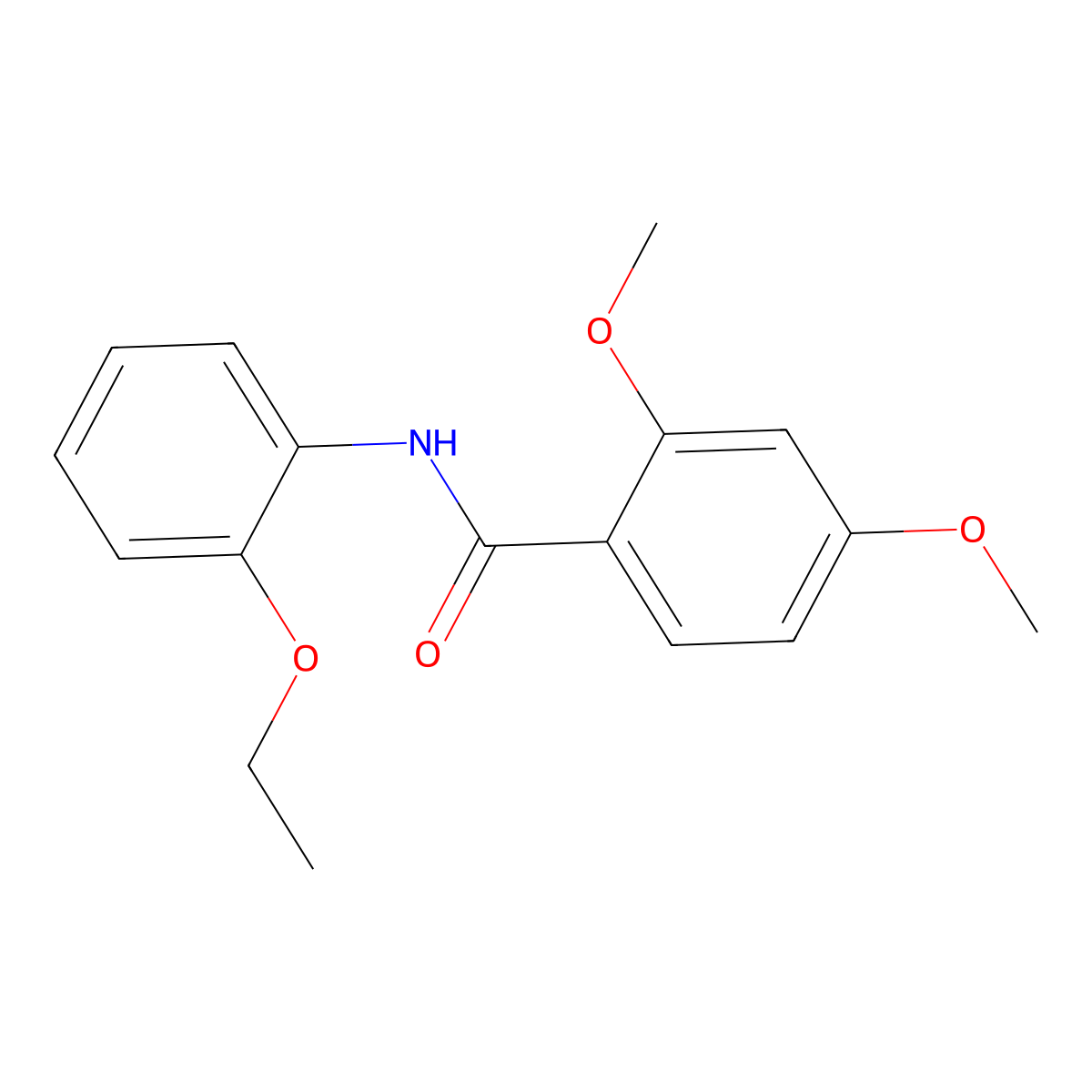 N-(2-ethoxyphenyl)-2,4-dimethoxybenzamide molecular structure, CAS 5663-10-5