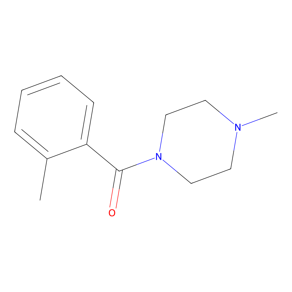 (2-Methylphenyl)-(4-methylpiperazin-1-yl)methanone molecular structure, CAS 56635-66-6