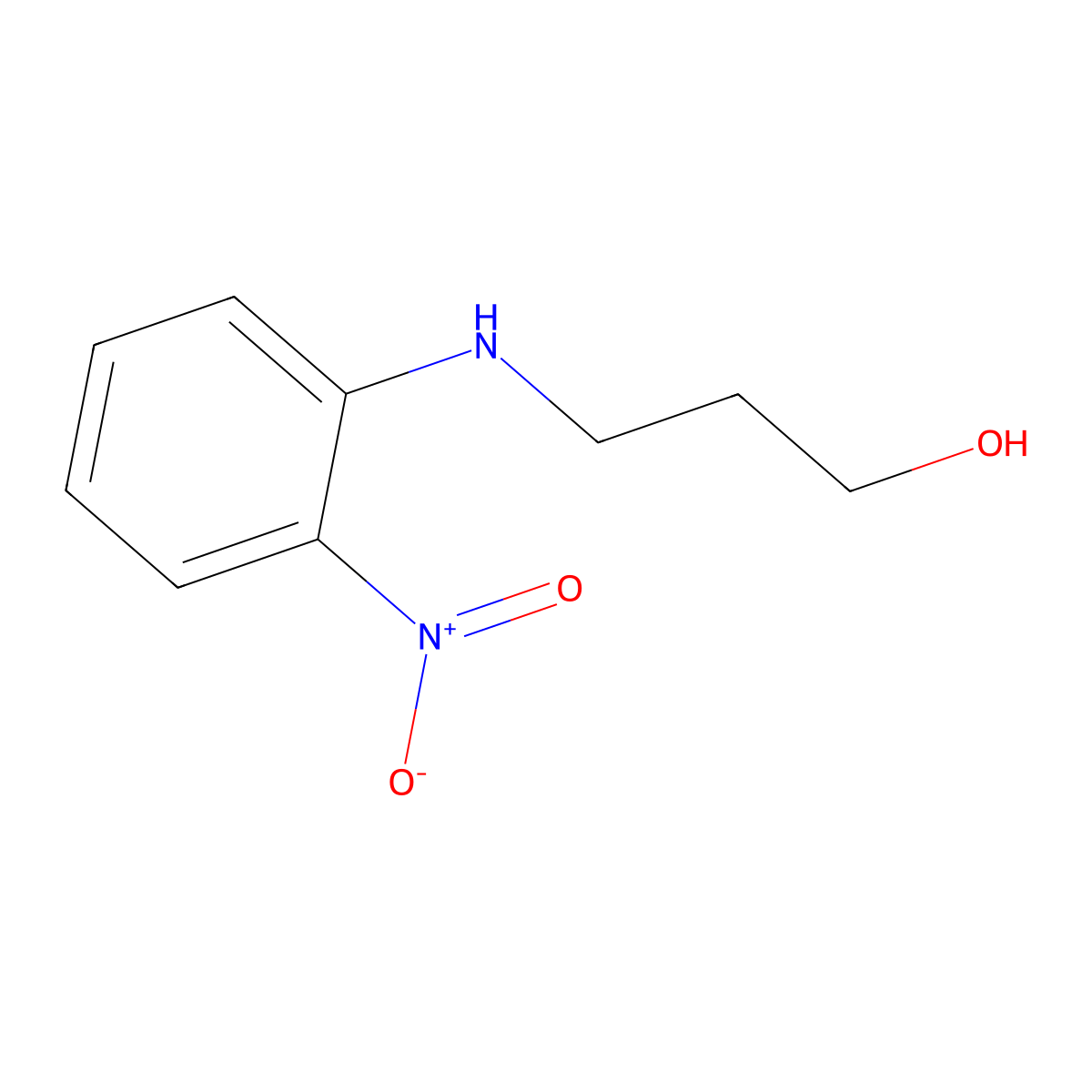 3-[(2-Nitrophenyl)amino]propan-1-ol molecular structure, CAS 56636-93-2