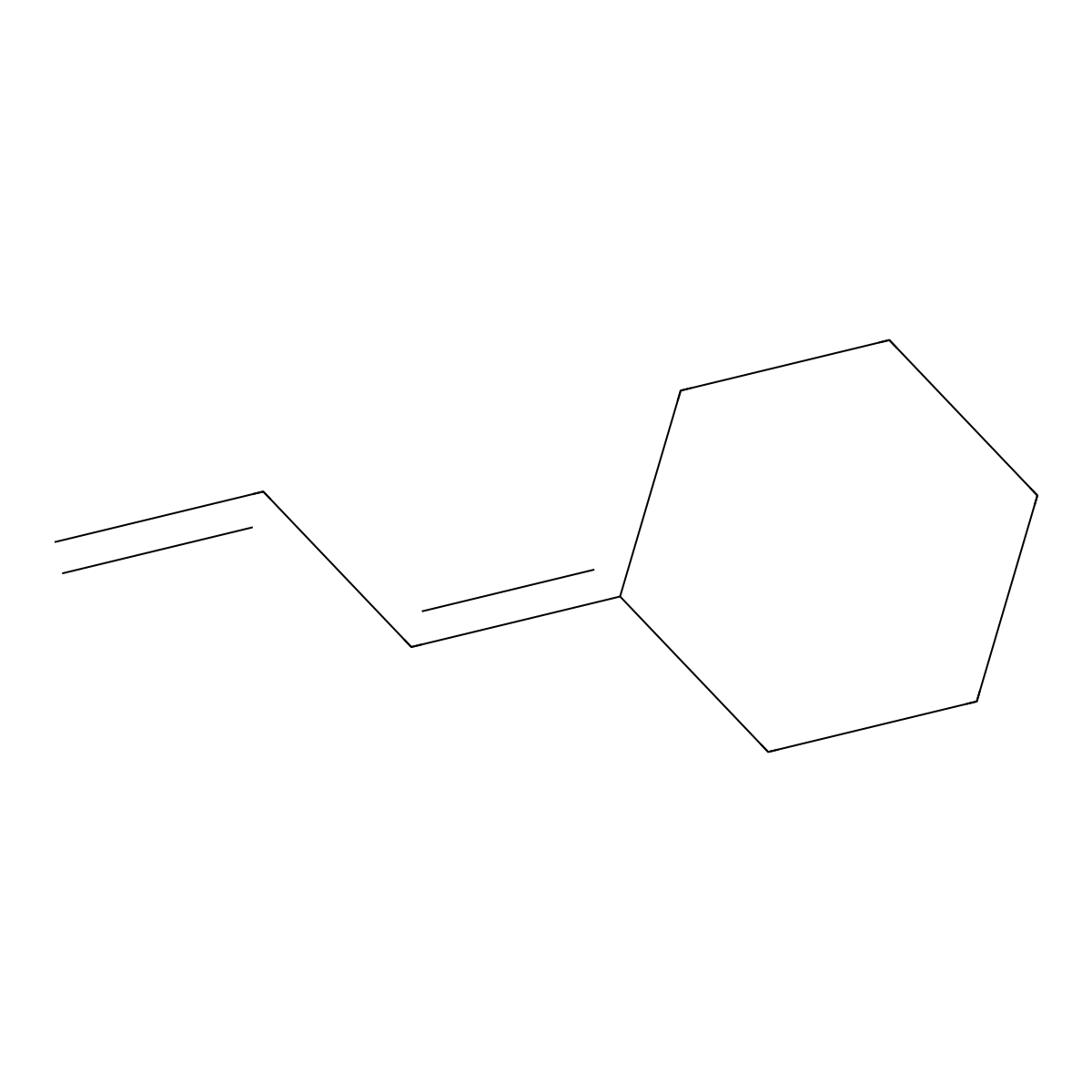 Allylidenecyclohexane molecular structure, CAS 5664-10-8