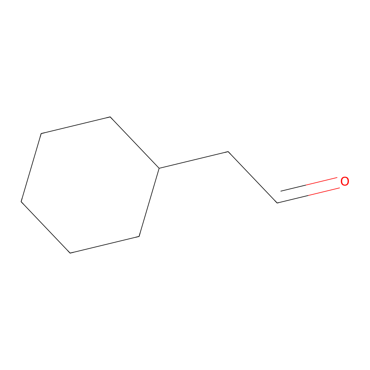 2-Cyclohexylacetaldehyde molecular structure, CAS 5664-21-1