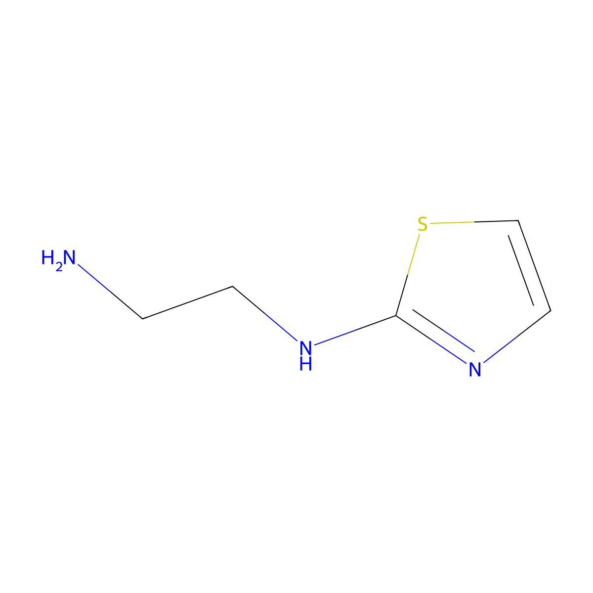 N1-(1,3-thiazol-2-yl)ethane-1,2-diamine molecular structure, CAS 5664-46-0