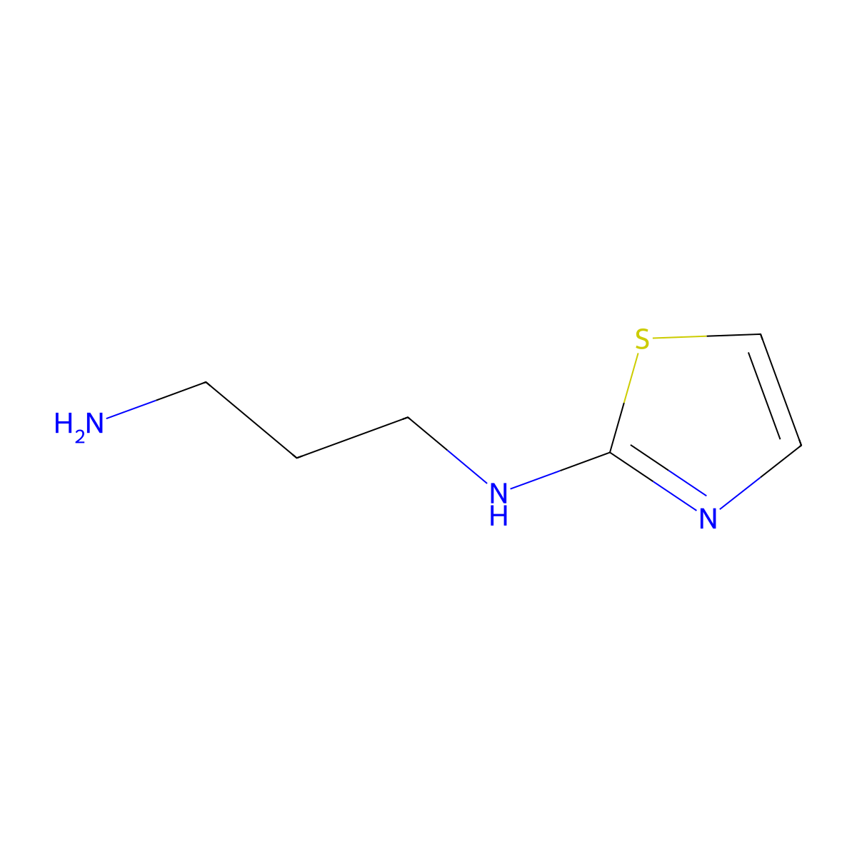 N1-(1,3-thiazol-2-yl)propane-1,3-diamine molecular structure, CAS 5664-47-1