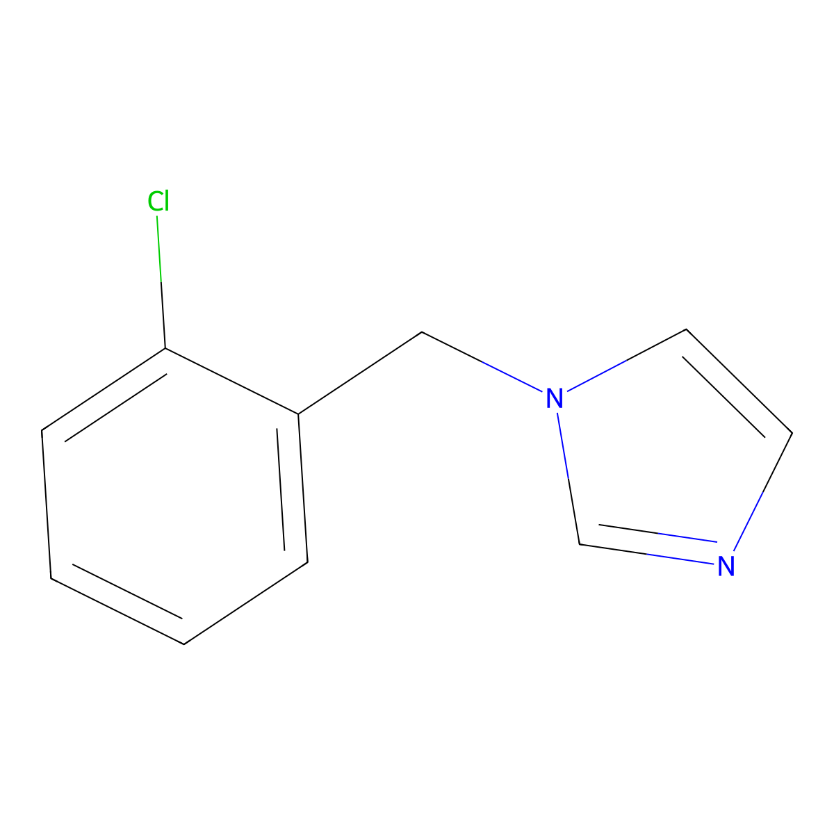 1-(2-Chlorobenzyl)-1H-imidazole molecular structure, CAS 56643-69-7