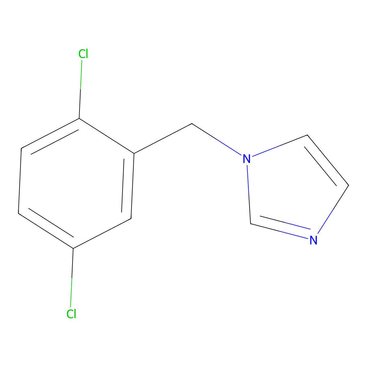 1-(2,5-dichlorobenzyl)-1H-imidazole molecular structure, CAS 56643-71-1