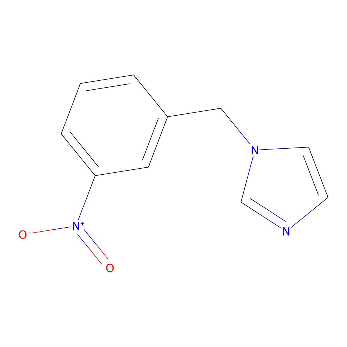 1-[(3-Nitrophenyl)methyl]-1H-imidazole molecular structure, CAS 56643-75-5