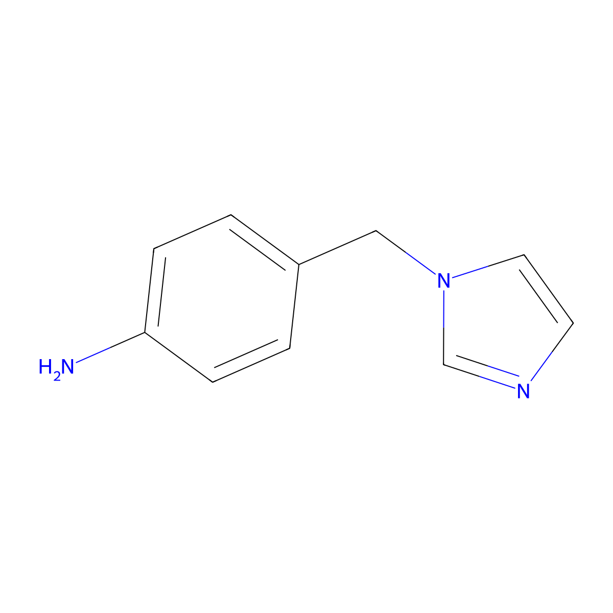 1-(4-Aminobenzyl)-1H-imidazole molecular structure, CAS 56643-85-7