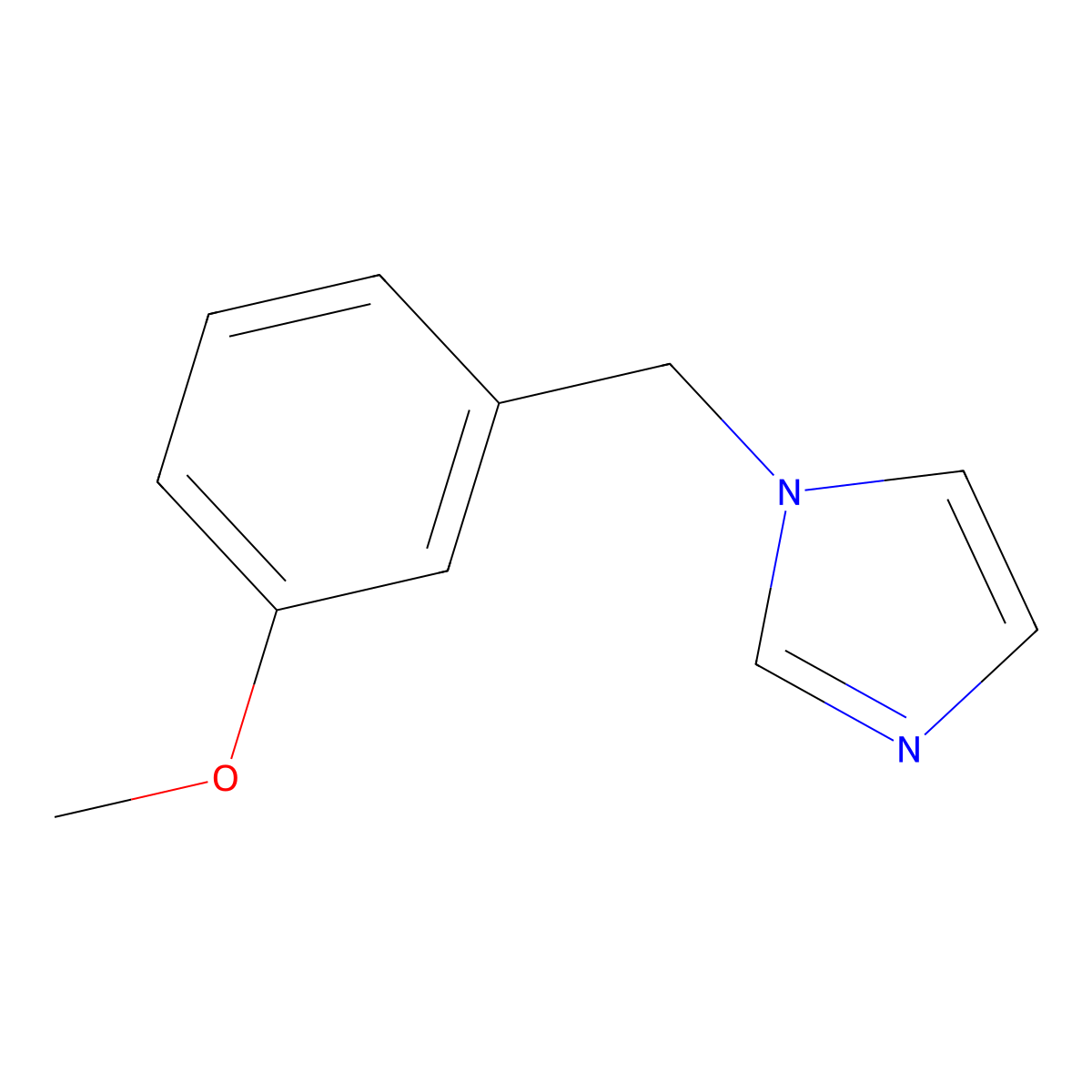 1-(3-methoxy-benzyl)-1H-imidazole molecular structure, CAS 56643-94-8