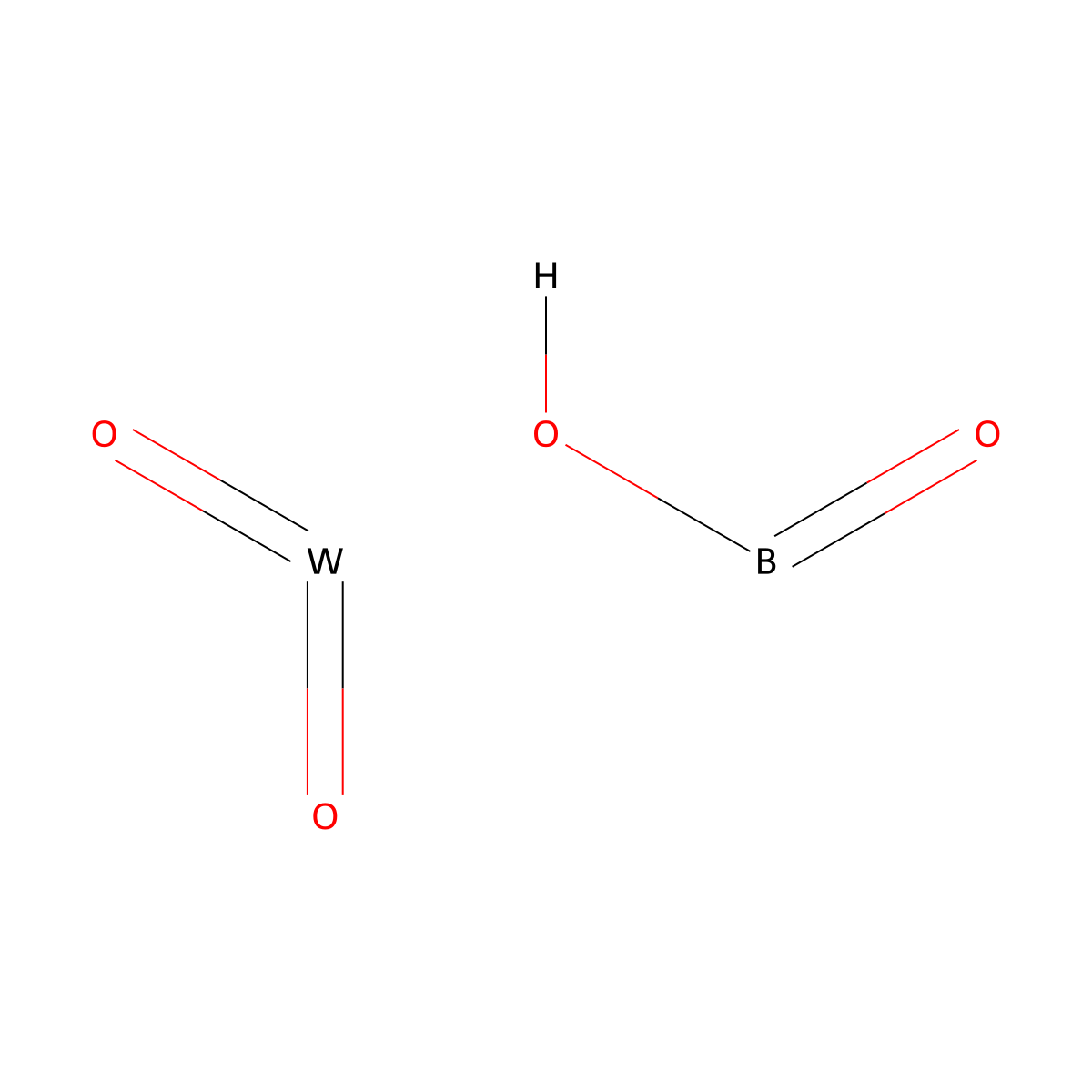 Tungsten boron tetraoxide molecular structure, CAS 56644-98-5