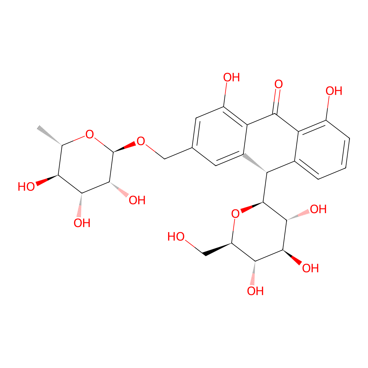 Aloinoside A molecular structure, CAS 56645-88-6
