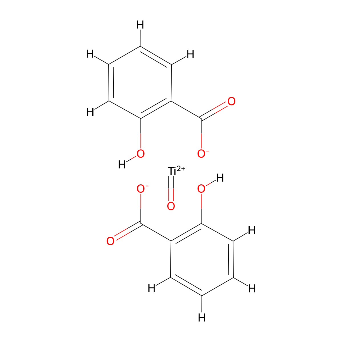 Titanyl o-hydroxybenzoate molecular structure, CAS 56647-56-4