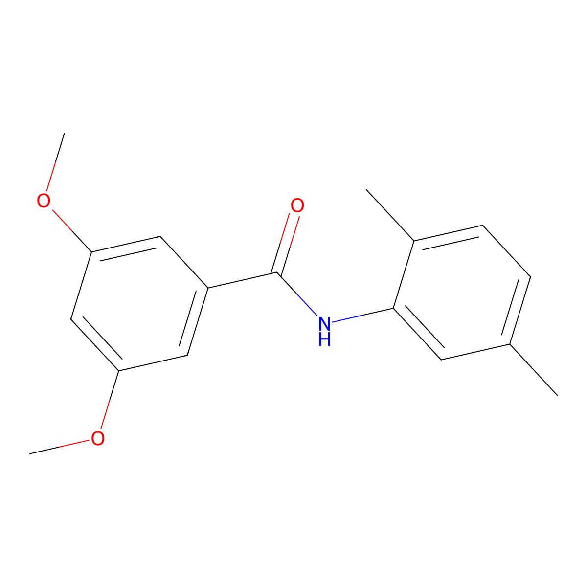 N-(2,5-dimethylphenyl)-3,5-dimethoxybenzamide molecular structure, CAS 5665-12-3
