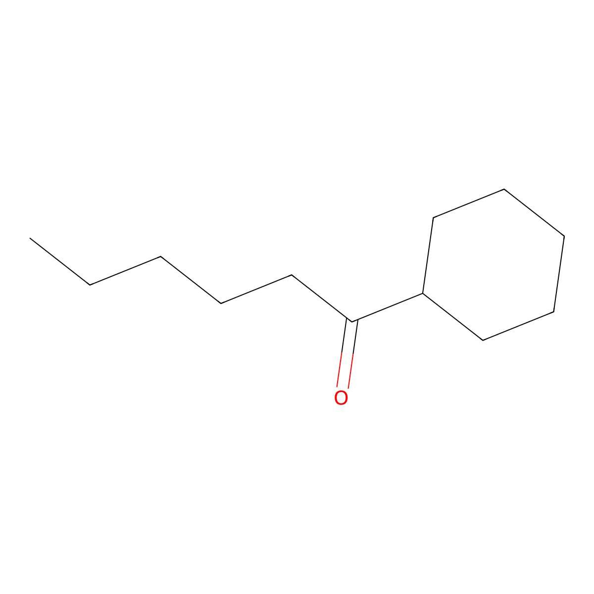 1-Cyclohexylhexan-1-one molecular structure, CAS 5665-83-8