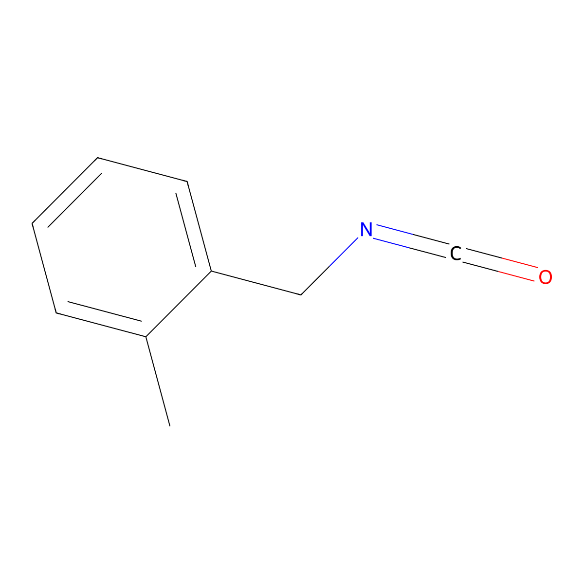 1-(Isocyanatomethyl)-2-methylbenzene molecular structure, CAS 56651-58-2