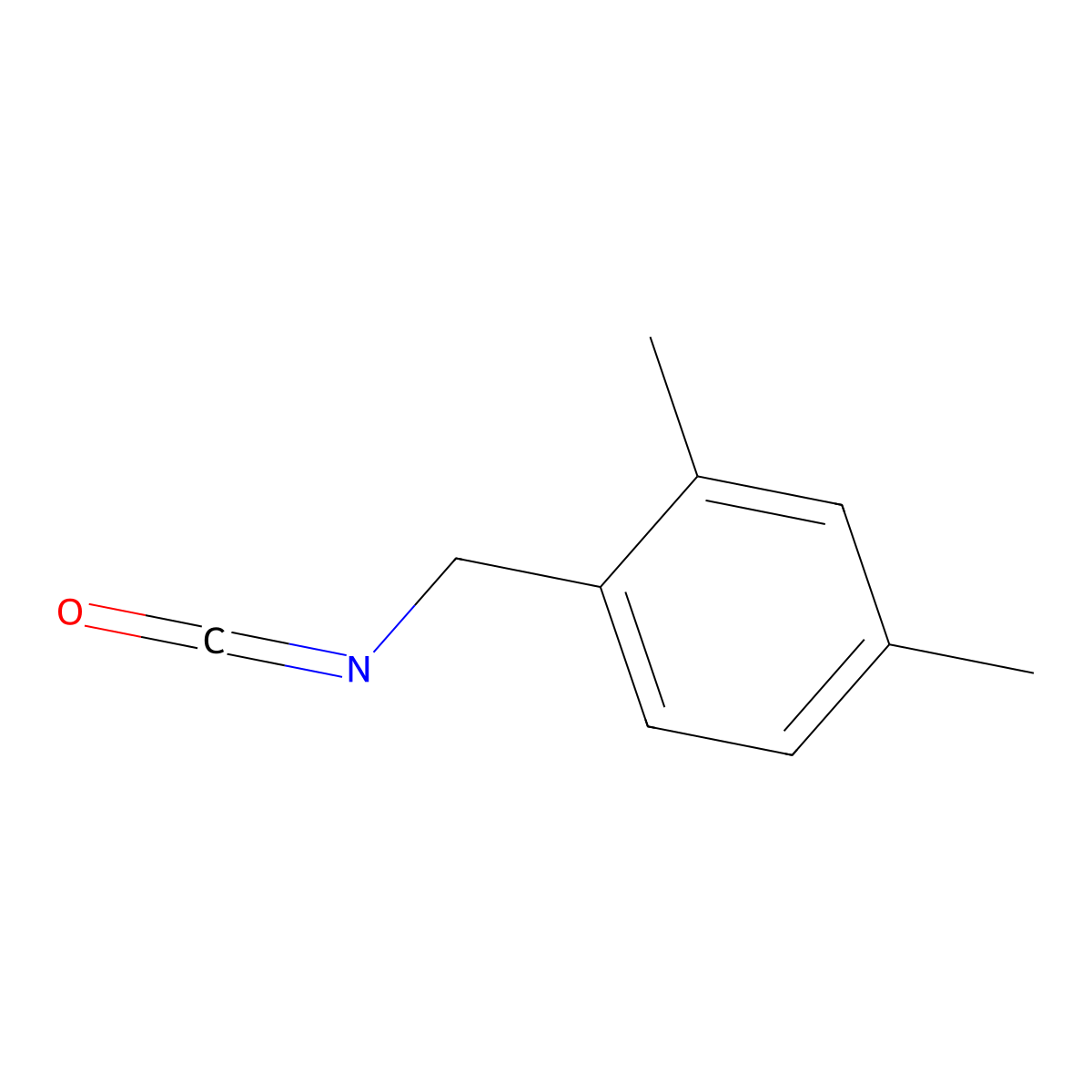1-(Isocyanatomethyl)-2,4-dimethylbenzene molecular structure, CAS 56651-59-3