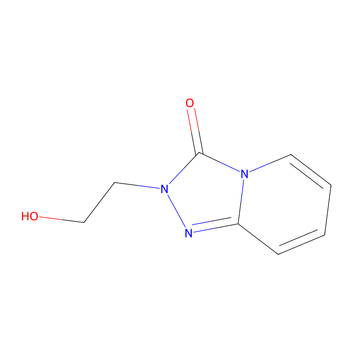 2-(2-hydroxyethyl)-2H,3H-[1,2,4]triazolo[4,3-a]pyridin-3-one molecular structure, CAS 56654-49-0