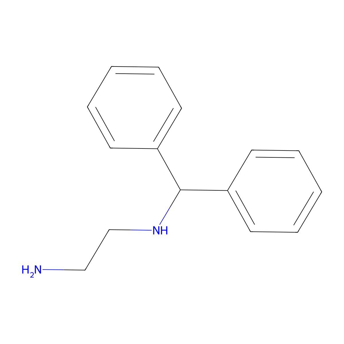 (2-Aminoethyl)(diphenylmethyl)amine molecular structure, CAS 56655-17-5