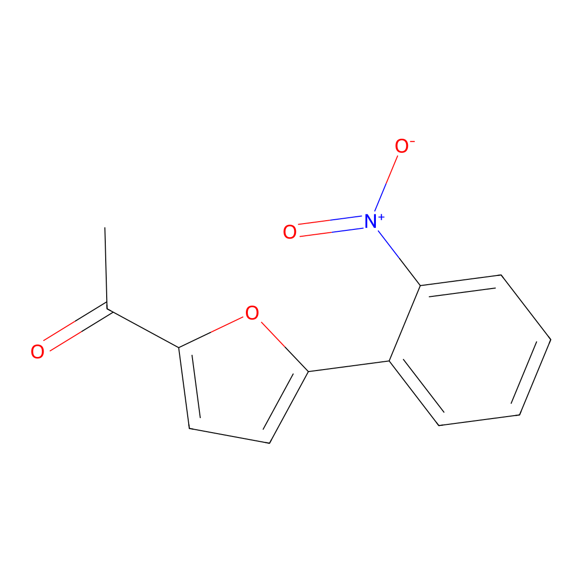 1-(5-(2-Nitrophenyl)furan-2-yl)ethanone molecular structure, CAS 56656-34-9