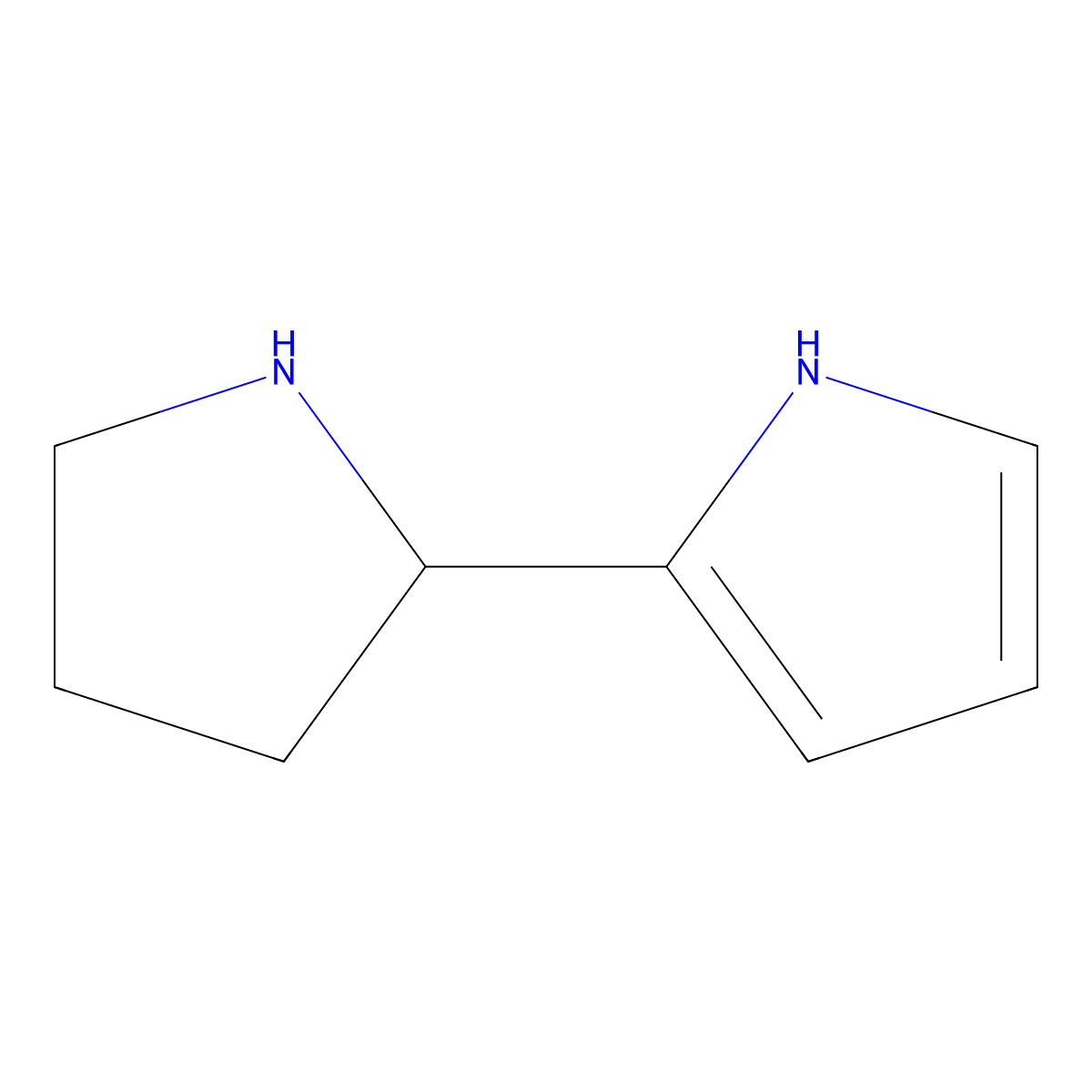 2-(Pyrrolidin-2-yl)-1h-pyrrole molecular structure, CAS 5666-13-7