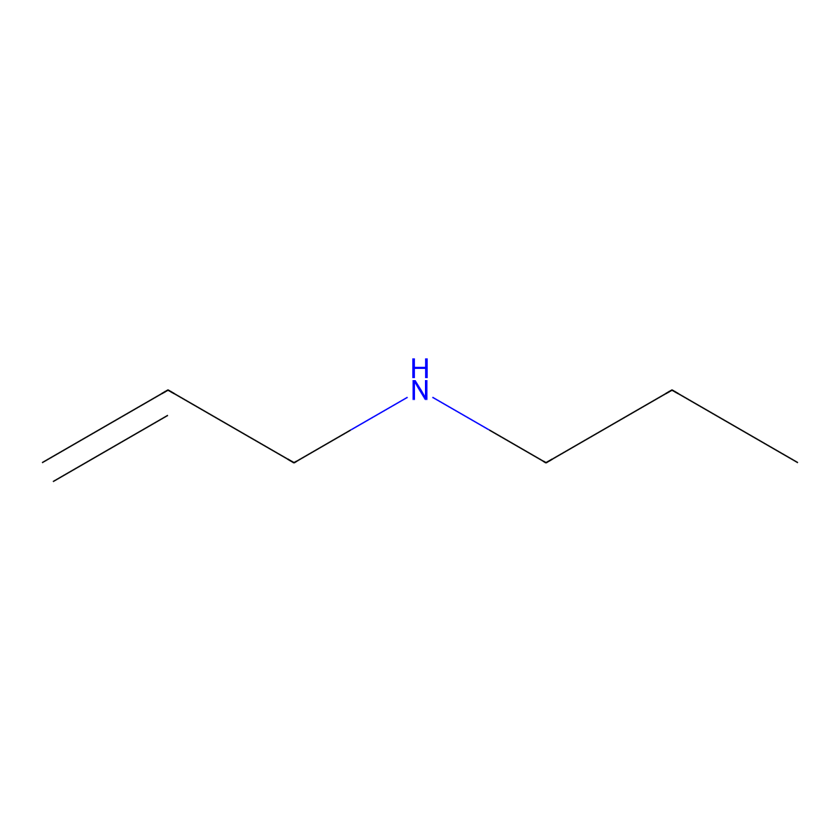 (Prop-2-en-1-yl)(propyl)amine molecular structure, CAS 5666-21-7