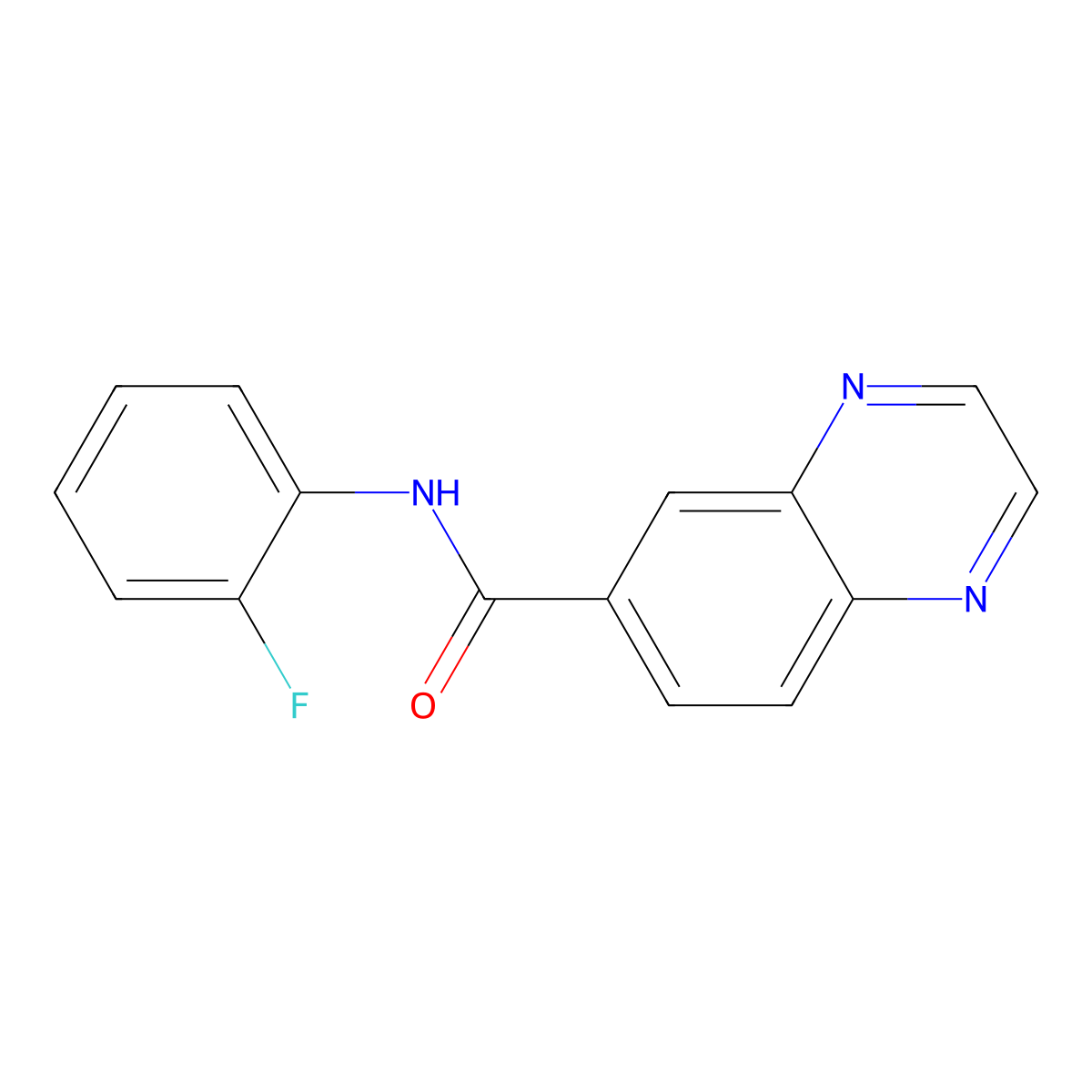 n-(2-Fluorophenyl)quinoxaline-6-carboxamide molecular structure, CAS 5666-54-6