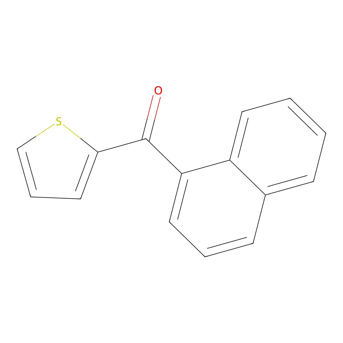 (Naphthalen-1-yl)(thiophen-2-yl)methanone molecular structure, CAS 56662-33-0