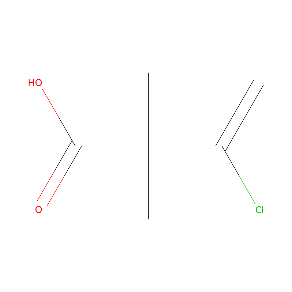 3-Chloro-2,2-dimethylbut-3-enoic acid molecular structure, CAS 56663-75-3