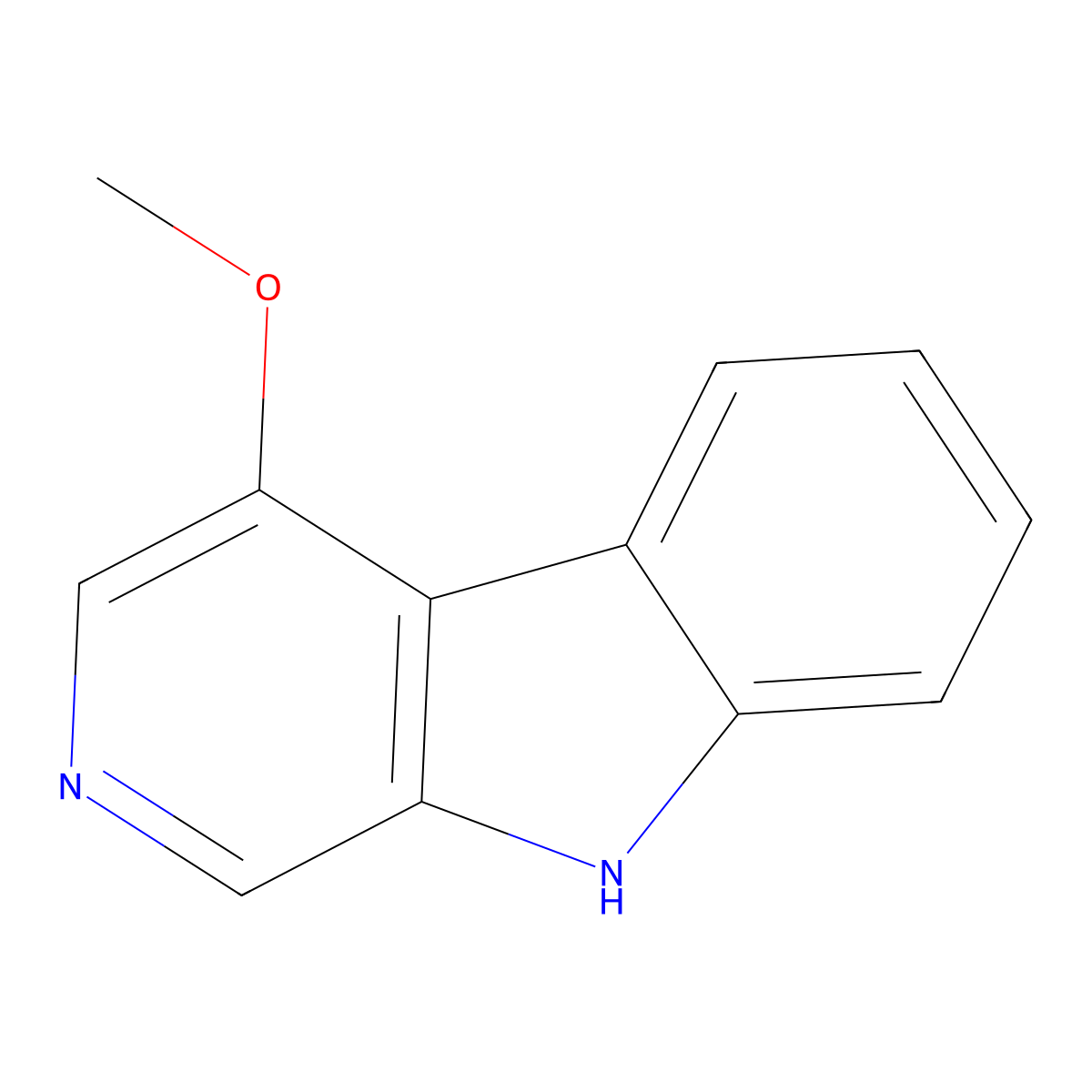 4-methoxy-9H-pyrido[3,4-b]indole molecular structure, CAS 56666-88-7