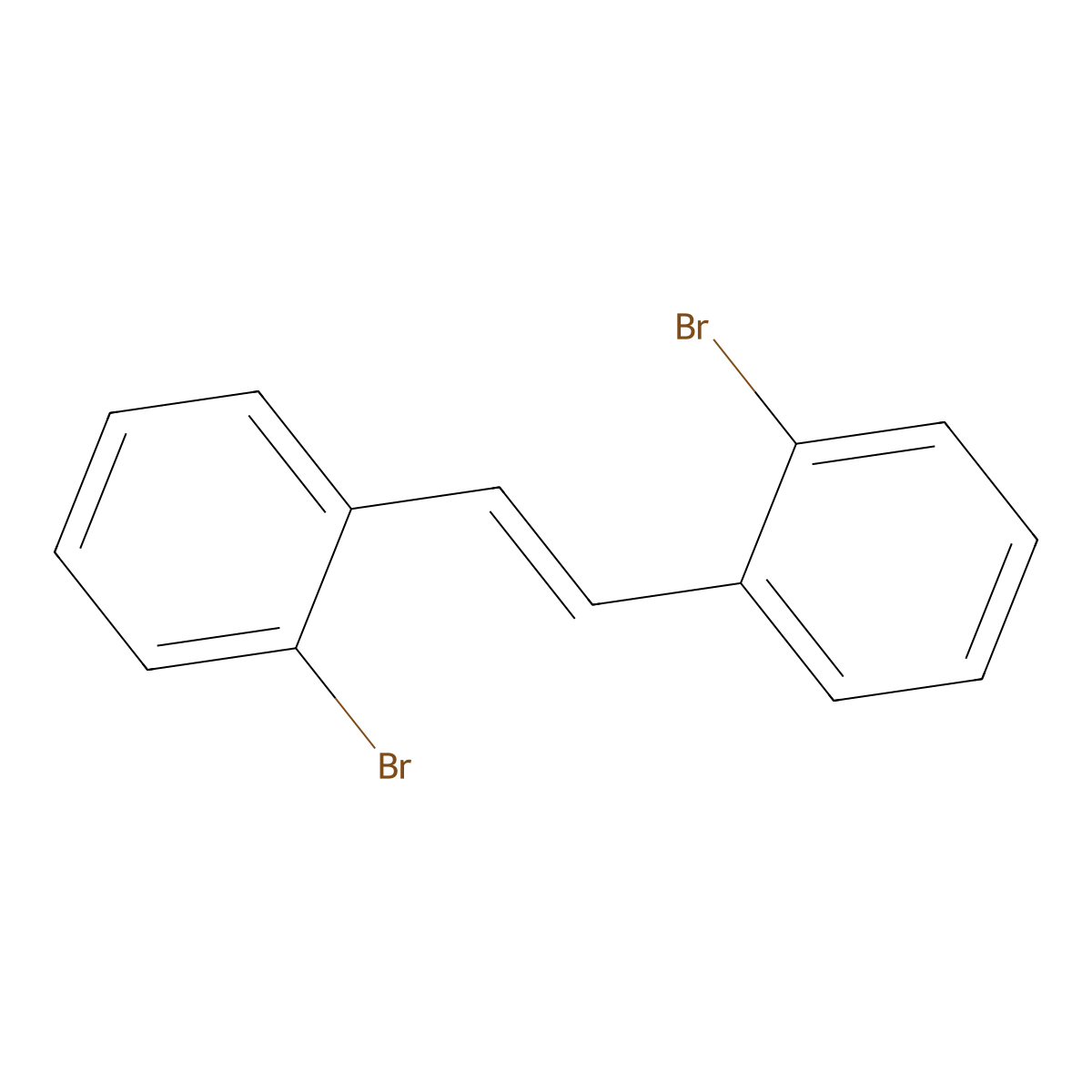 Benzene, 1,1'-(1E)-1,2-ethenediylbis[2-bromo- molecular structure, CAS 56667-12-0