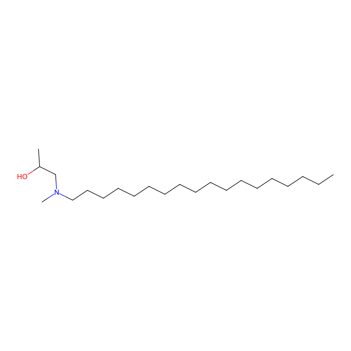 1-(Methyloctadecylamino)propan-2-ol molecular structure, CAS 56669-92-2