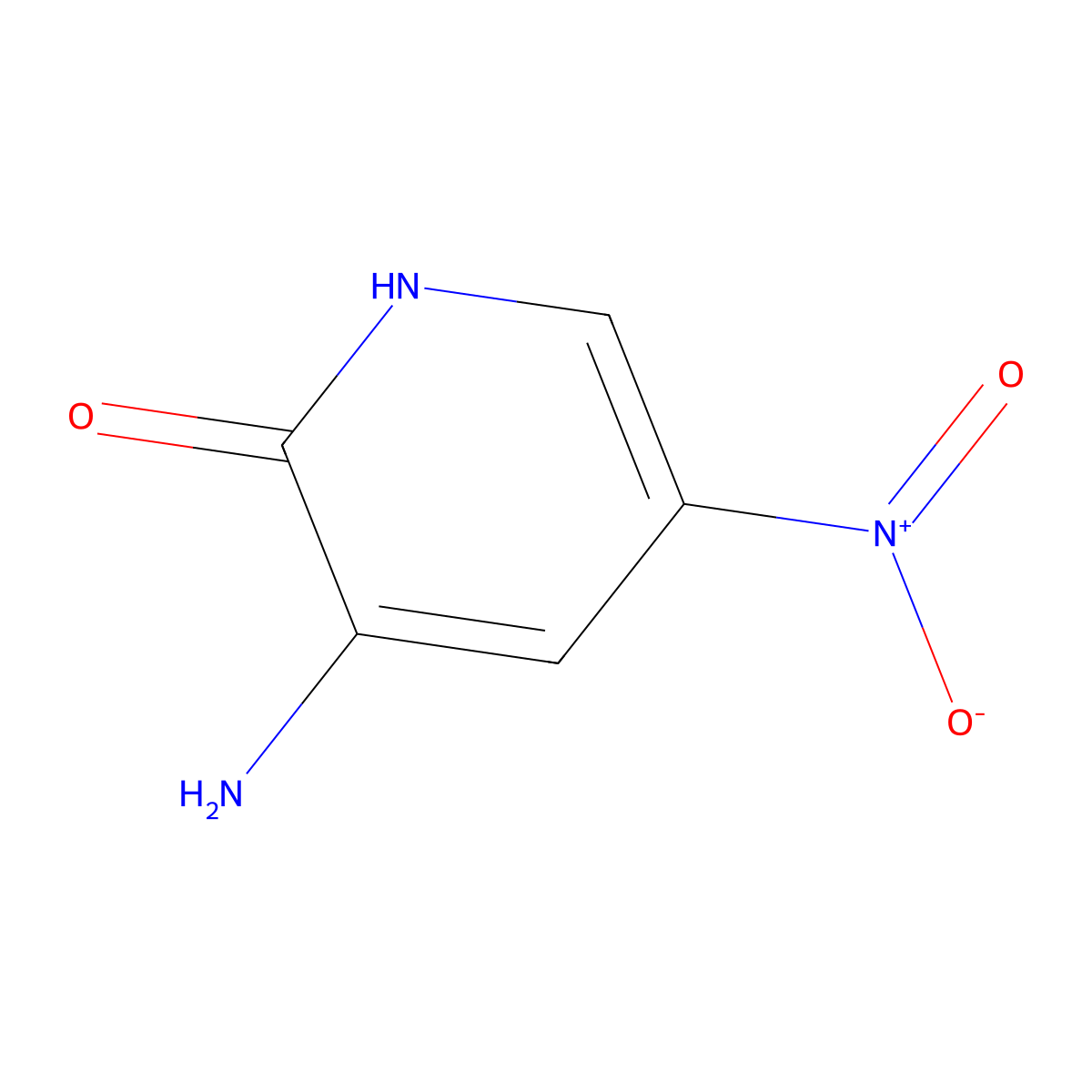 3-Amino-5-nitropyridin-2(1H)-one molecular structure, CAS 5667-38-9