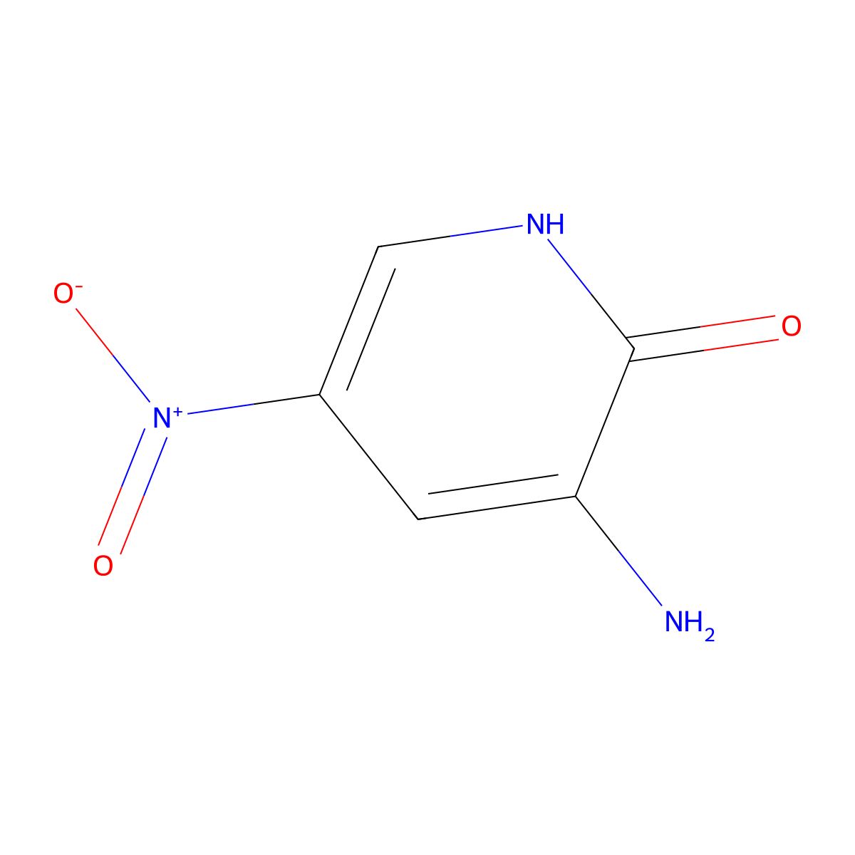 3-Amino-5-nitropyridin-2(1H)-one molecular structure, CAS 5667-38-9
