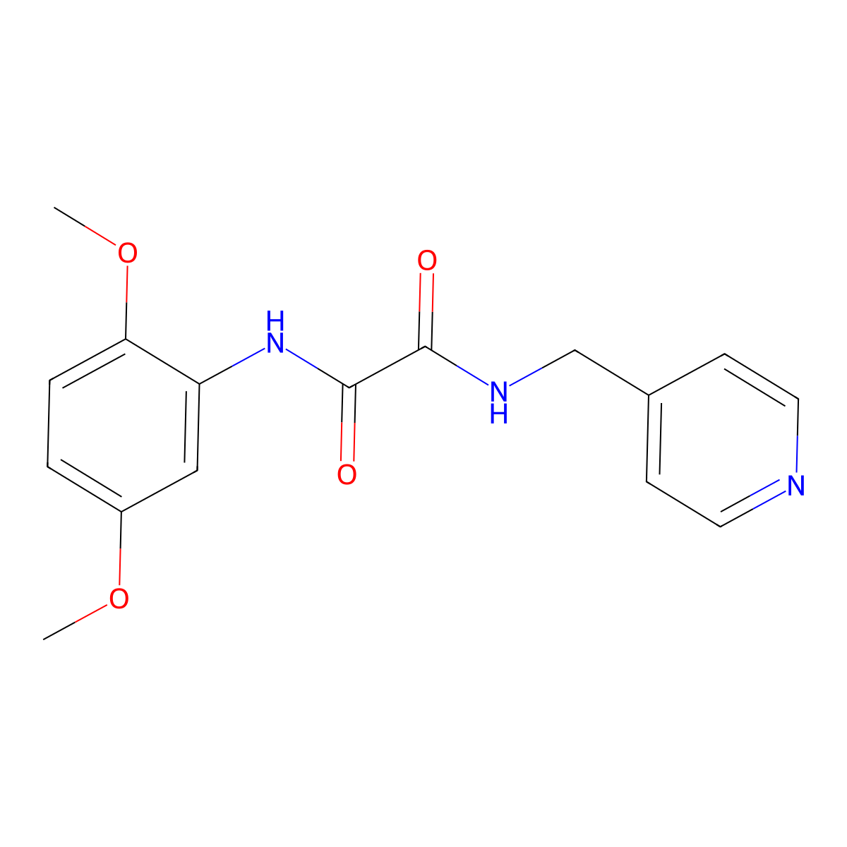 N-(2,5-Dimethoxy-phenyl)-N'-pyridin-4-ylmethyl-oxalamide molecular structure, CAS 5667-39-0