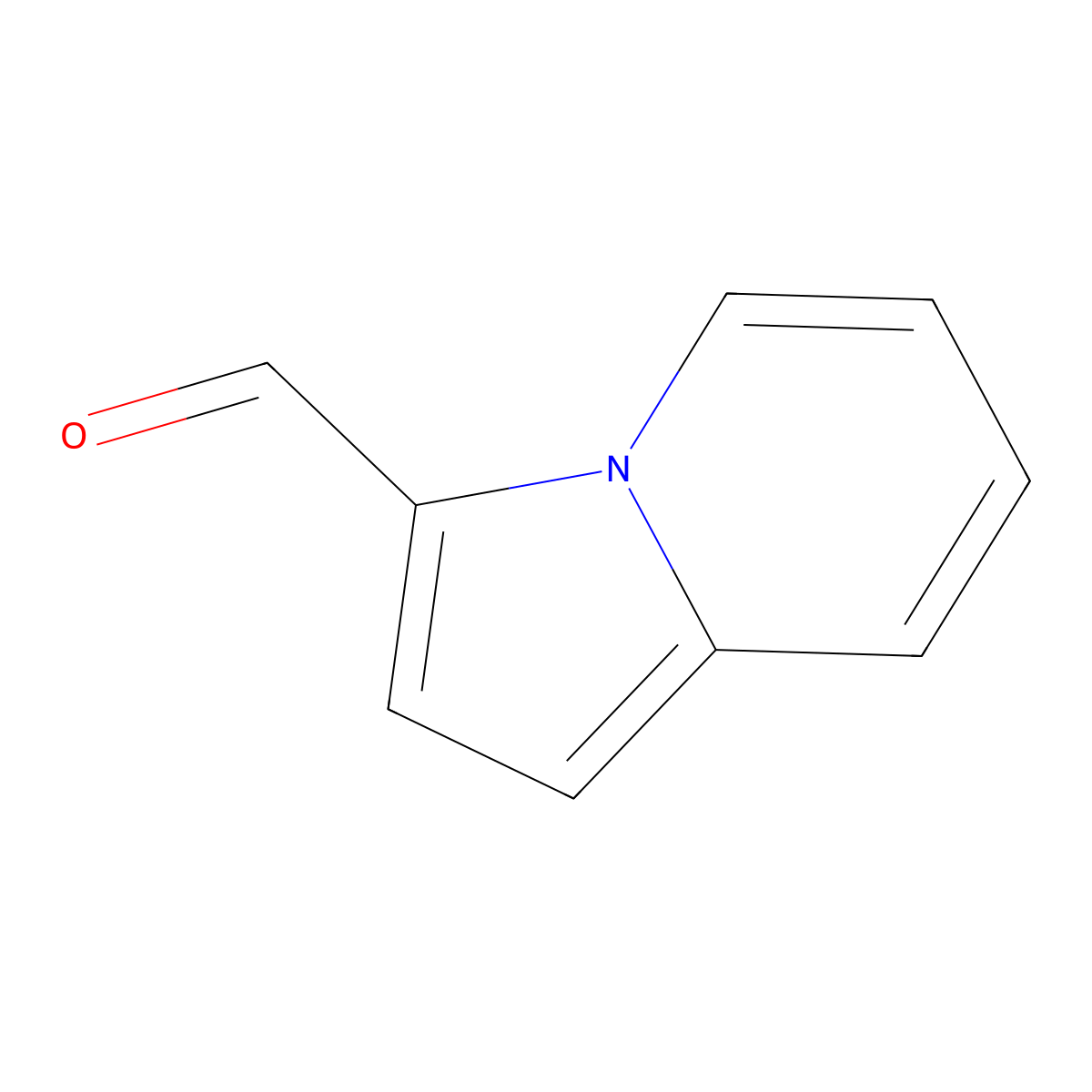 3-Indolizinecarboxaldehyde molecular structure, CAS 56671-63-7