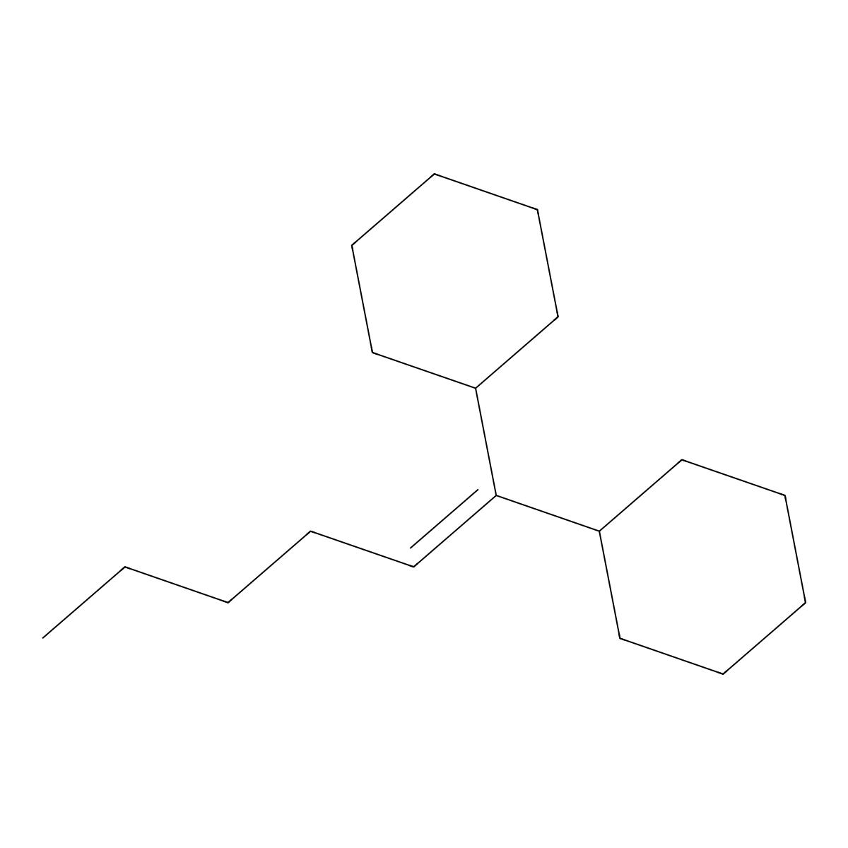 (1-Cyclohexyl-1-hexenyl)cyclohexane molecular structure, CAS 56671-72-8