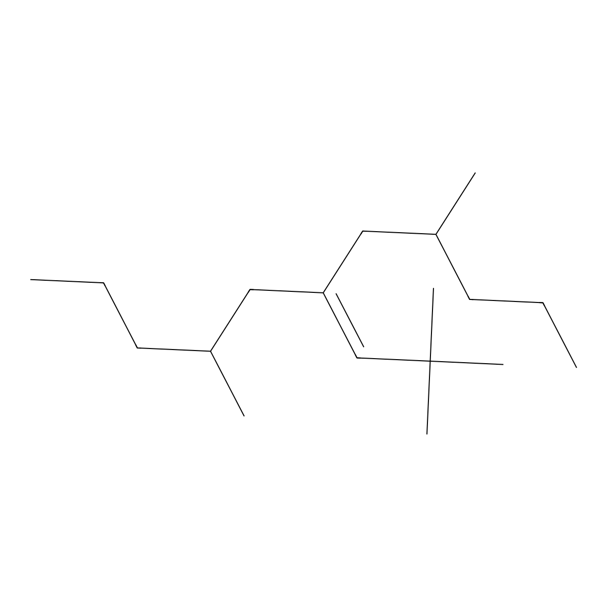 Undecane, 6-(2,2-dimethylpropylidene)-4,8-dimethyl- molecular structure, CAS 56671-76-2