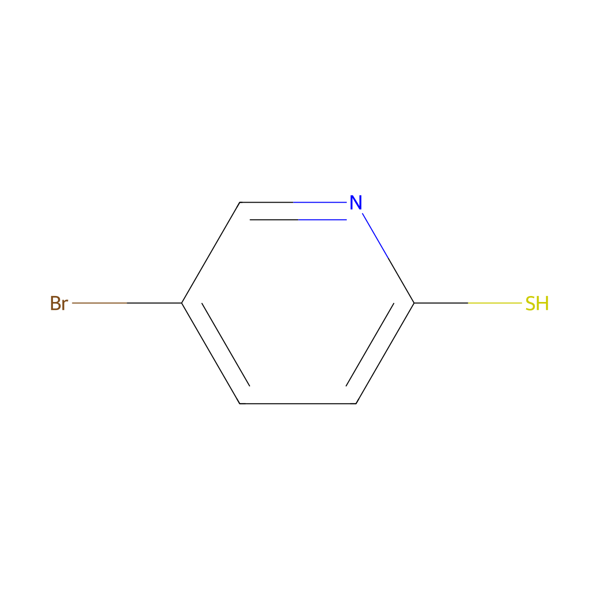 5-Bromopyridine-2(1H)-thione molecular structure, CAS 56673-34-8
