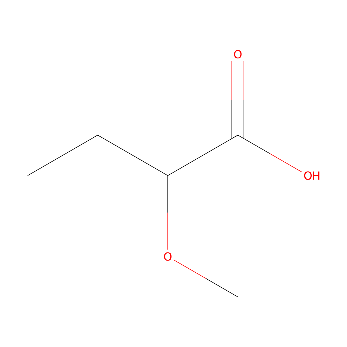 2-Methoxybutanoic acid molecular structure, CAS 56674-69-2