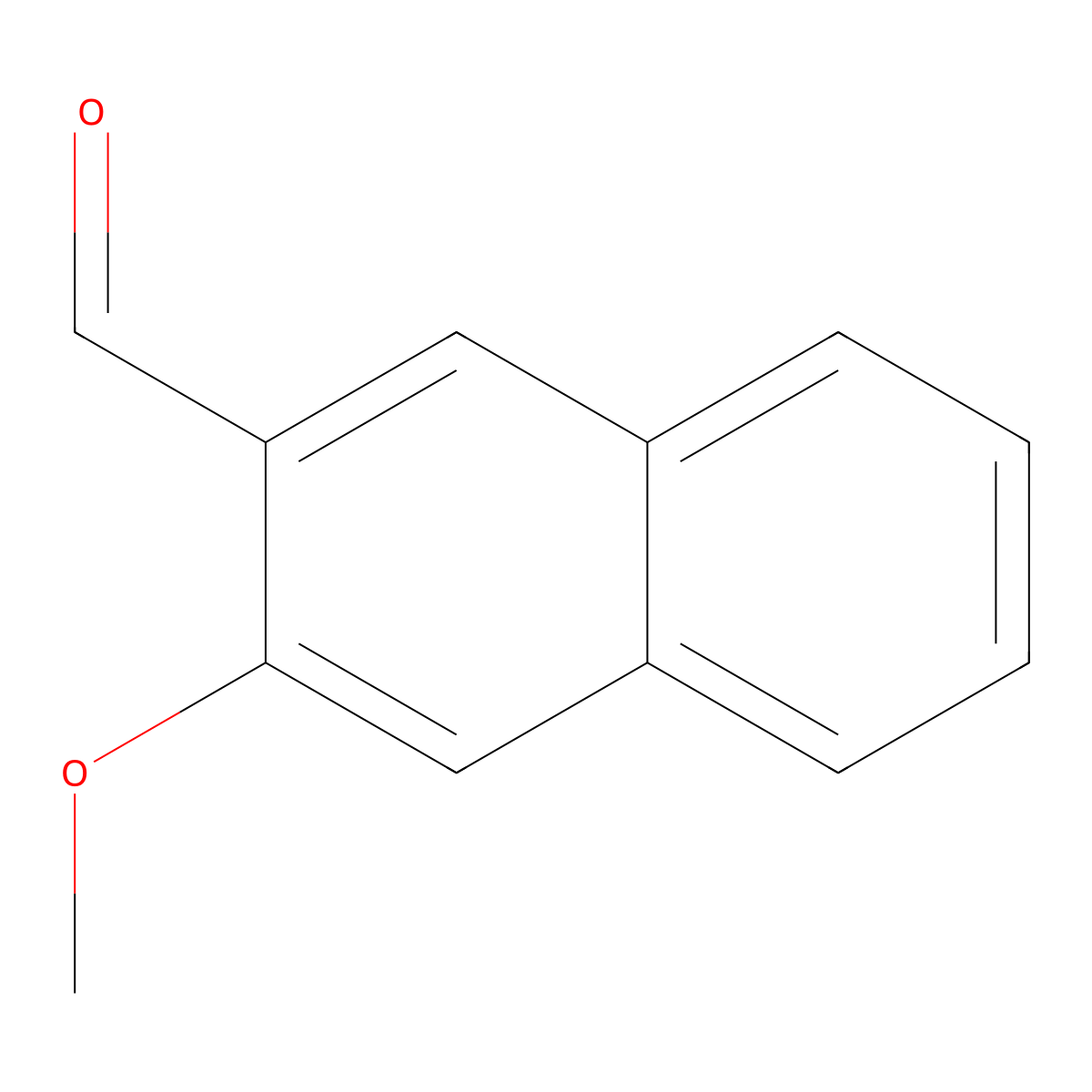 3-Methoxynaphthalene-2-carbaldehyde molecular structure, CAS 56679-88-0