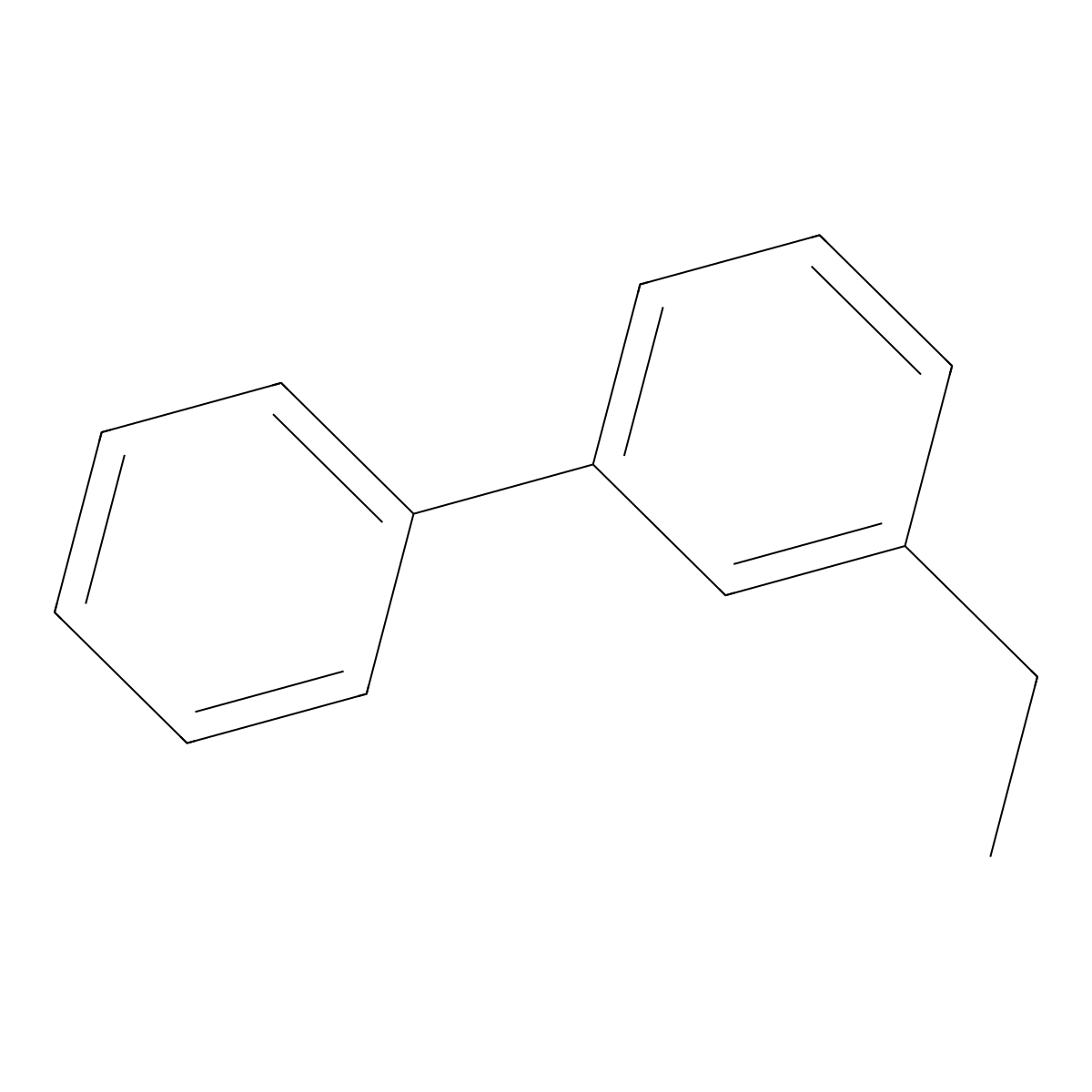 3-Ethylbiphenyl molecular structure, CAS 5668-93-9