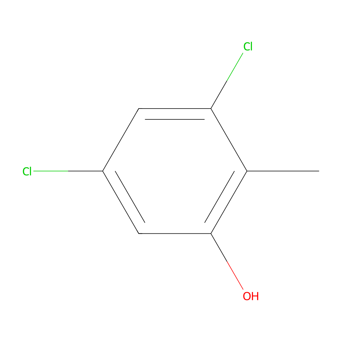 3,5-Dichlor-2-methyl-phenol molecular structure, CAS 56680-66-1