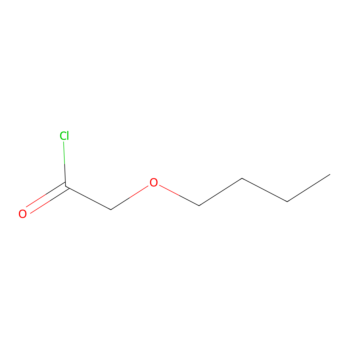 2-Butoxyacetyl chloride molecular structure, CAS 56680-70-7