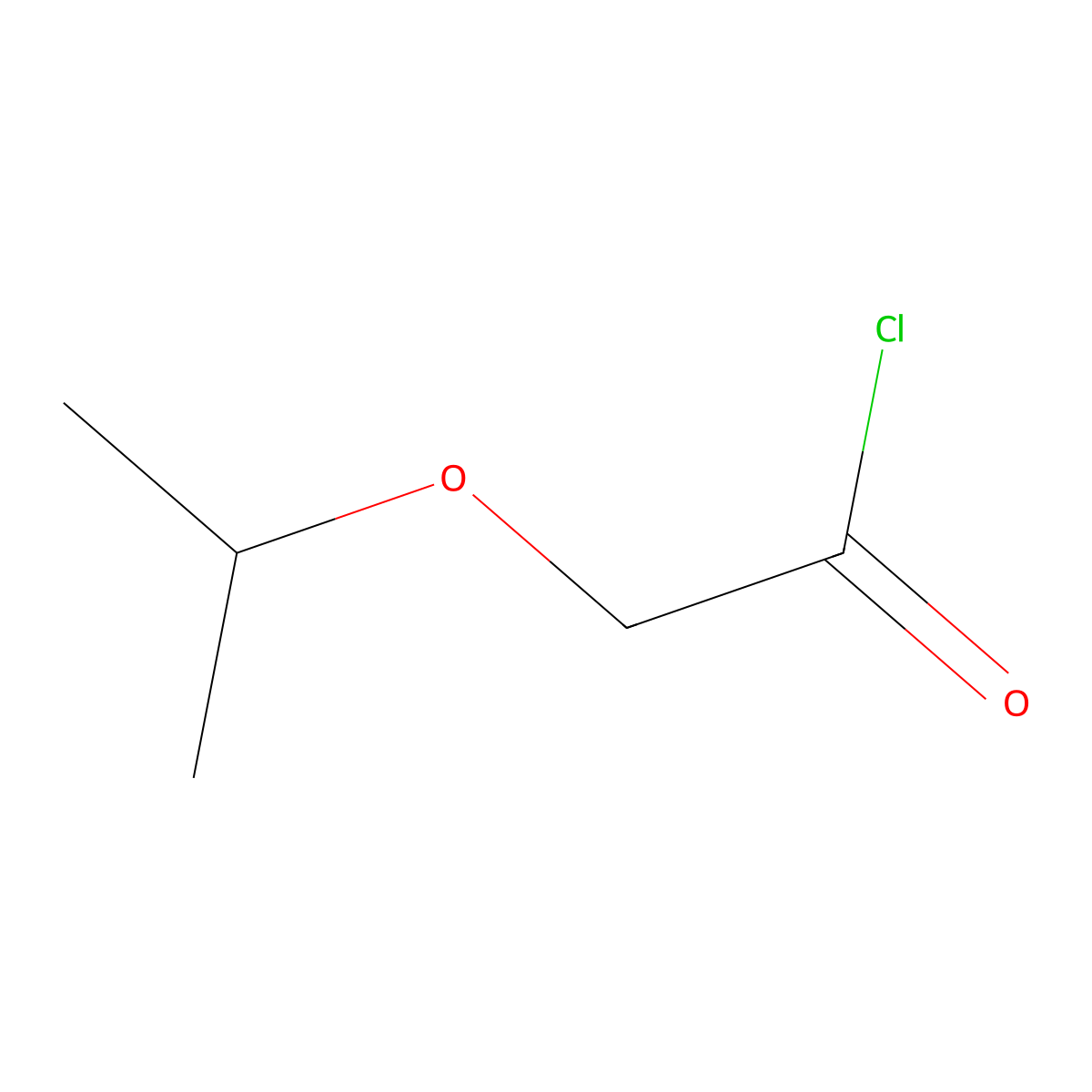 2-(Propan-2-yloxy)acetyl chloride molecular structure, CAS 56680-71-8