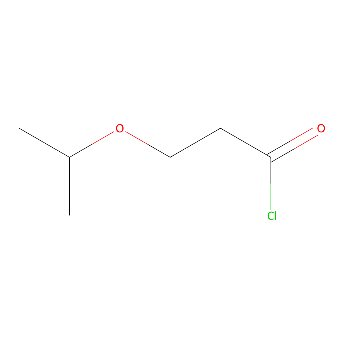 3-(Propan-2-yloxy)propanoyl chloride molecular structure, CAS 56680-78-5