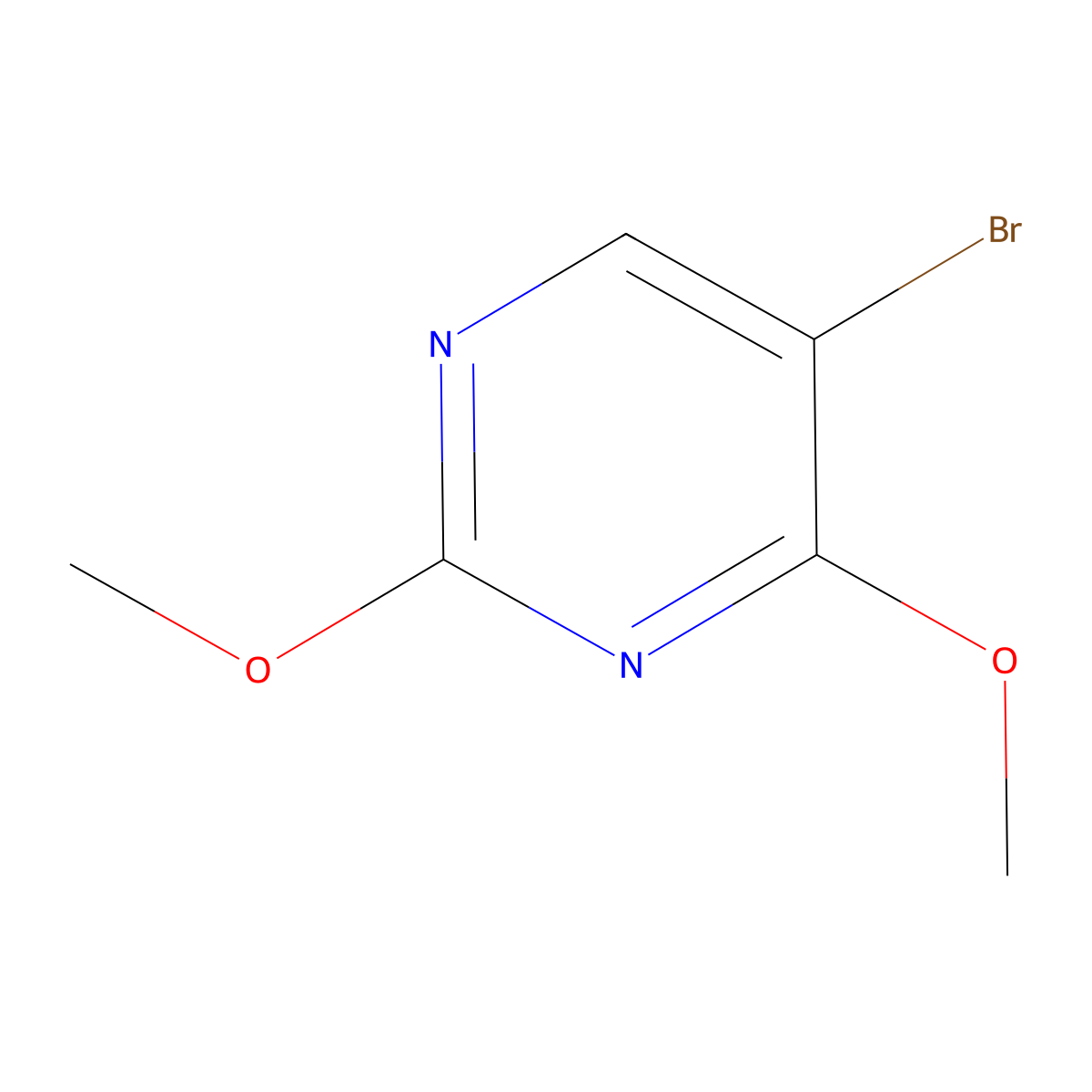 5-Bromo-2,4-dimethoxypyrimidine molecular structure, CAS 56686-16-9
