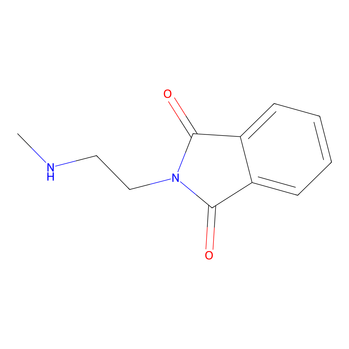 2-(2-Methylamino-ethyl)-isoindole-1,3-dione molecular structure, CAS 56686-38-5
