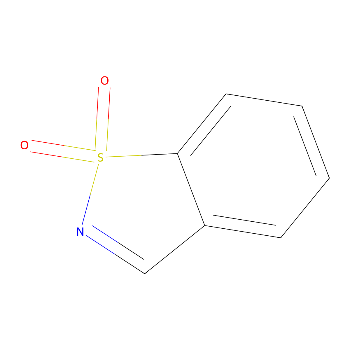 1H-1lambda~6~,2-Benzothiazole-1,1-dione molecular structure, CAS 5669-05-6
