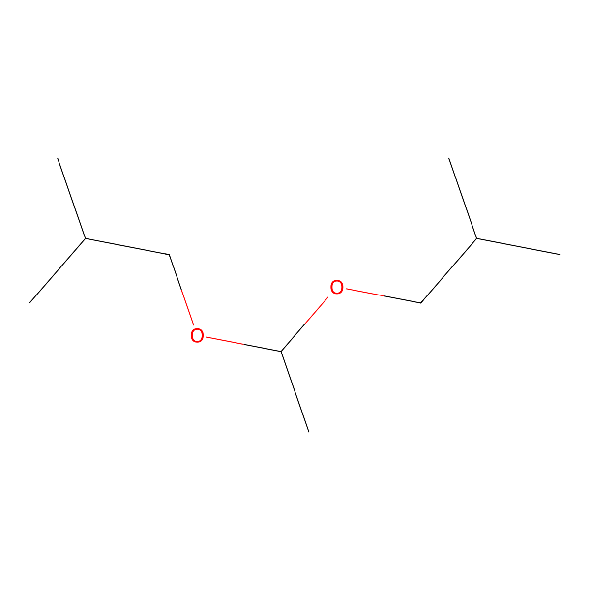 Acetaldehyde di-isobutylacetal molecular structure, CAS 5669-09-0