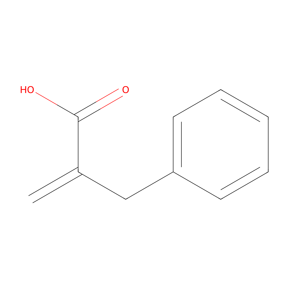2-Benzylacrylic Acid molecular structure, CAS 5669-19-2